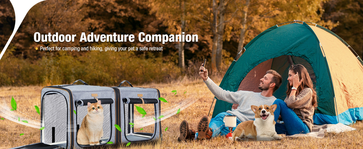 Транспортна переноска для собак та котів середнього розміру, 2-в-1, блакитна