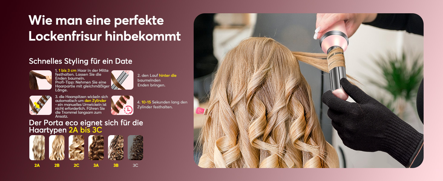 Airstyler 5-в-1: Фен-щітка, стайлер для локонів, випрямляч, сушарка, з чохлом, рожевий