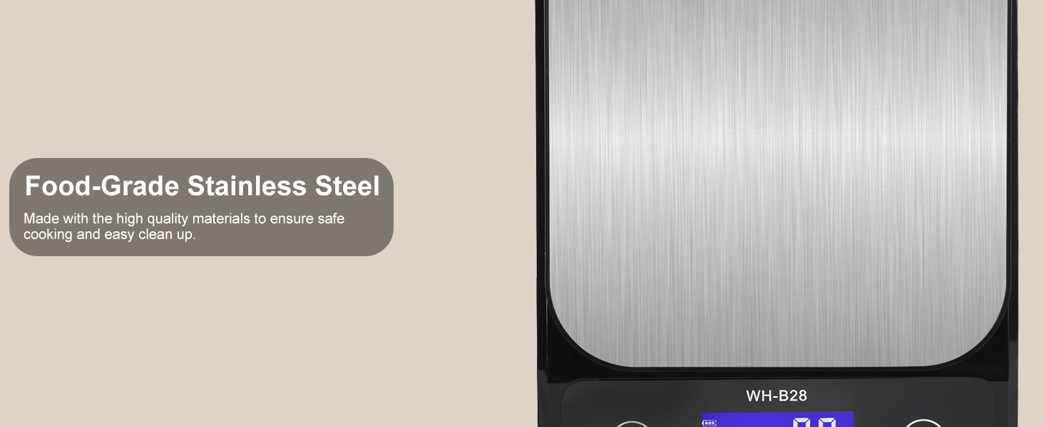 Водонеробочі кухонні ваги 3T6B IP67, USB, 5 кг/0.1 г, LED-дисплей для приготування їжі та випічки