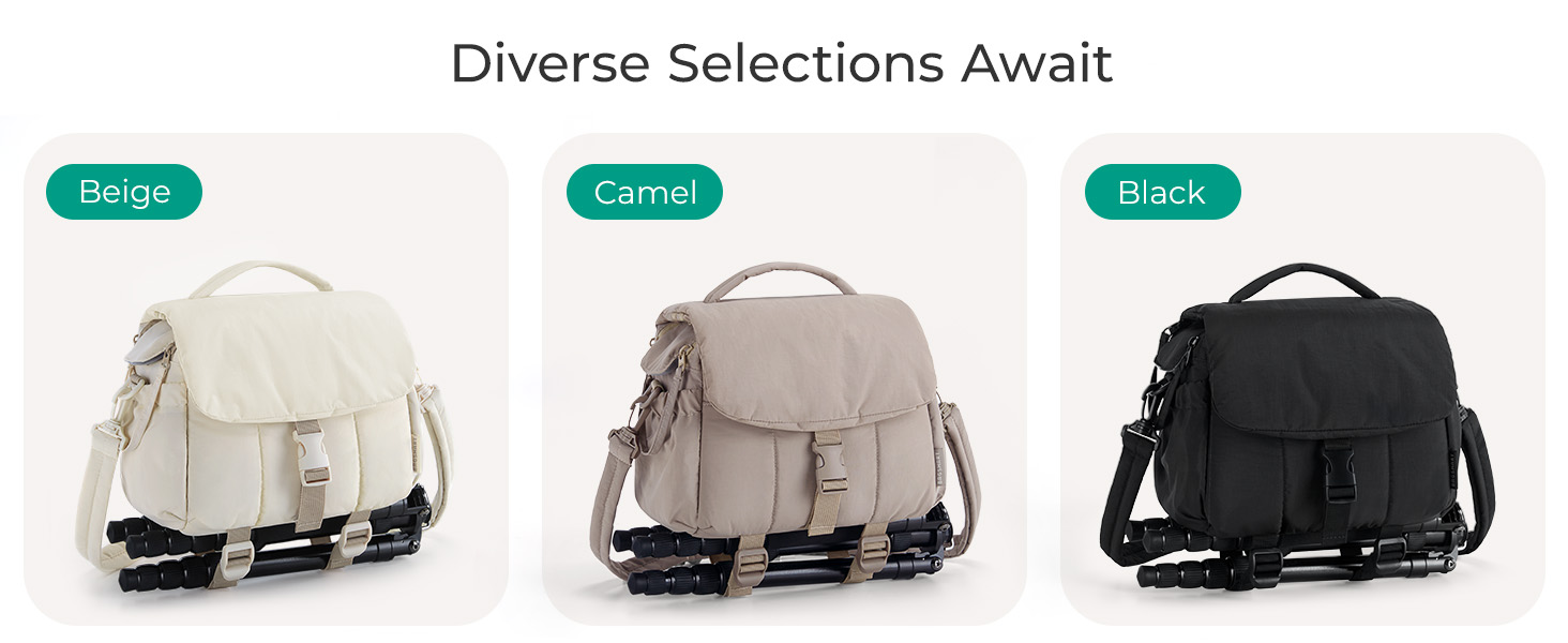 Сумка для камери Bagsmart: DSLR, об'єктиви, аксесуари, ультралегка, компактна, з дощем та ременем для штатива