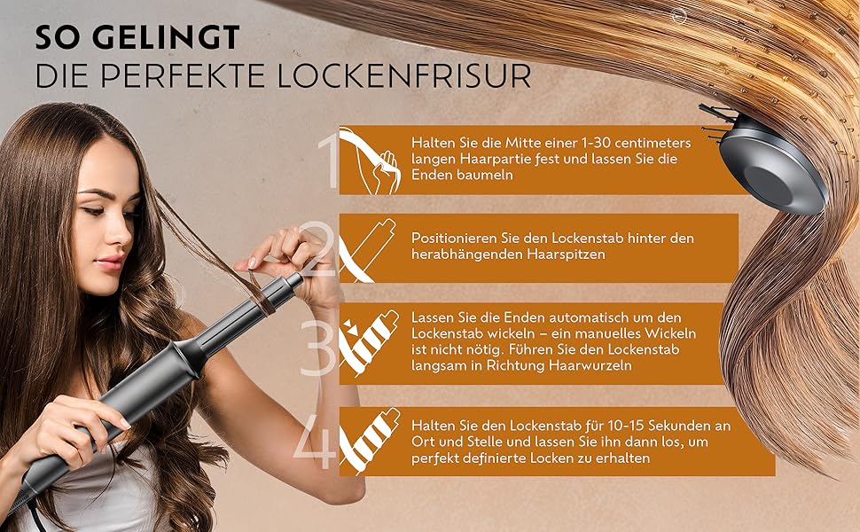 Мультистайлер 5-в-1 – плойка, фен-щітка з 110 000 обертів/хв – щітка для волосся з гарячим повітрям/фен-щітка/стайлер для великих локонів, об'єму та гладкого волосся – іонізатор для волосся з 5 насадками