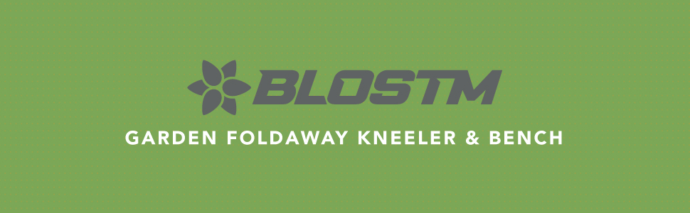 BLOSTM 2-в-1 садова лавка-колінник і стілець, складаний, переносний, з м'якою піною, ручками, до 150 кг