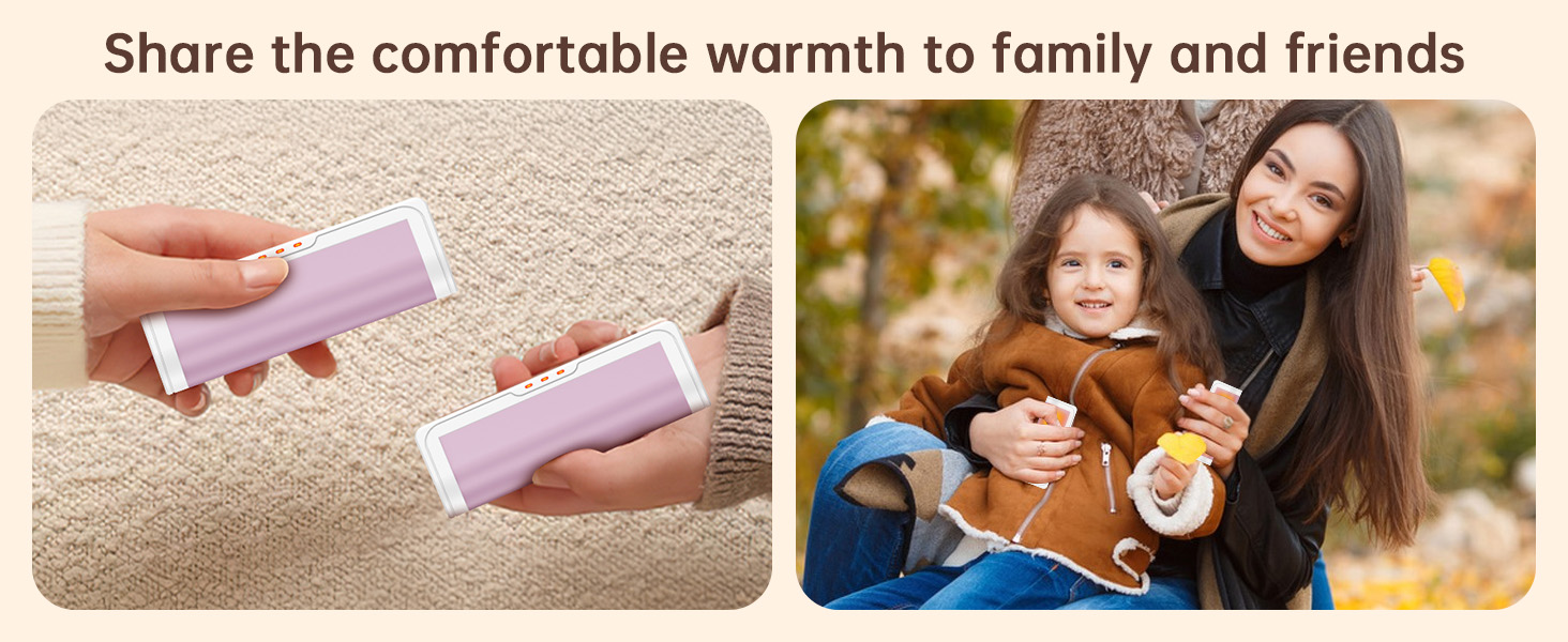 Jonwall Електричні грілки для рук, перезаряджувані, 2 шт. у наборі, USB, 3 режими нагріву, для кемпінгу, гольфу, подарунок для жінок та чоловіків (Рожевий)