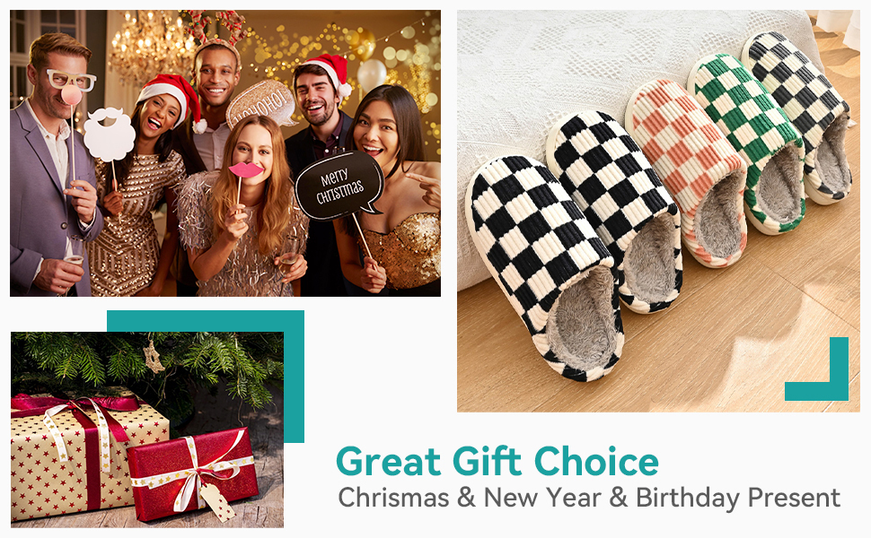 Тапочки додому жіночі та чоловічі, плюшеві, з піною Memory, в клітинку, з антиковзкою підошвою, теплі, з підкладкою з хутра, 40/41 EU, зелені