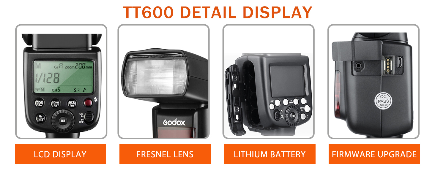 Спалахувач Godox TT600 2.4G для Canon, Nikon, Pentax, Olympus, Fujifilm, Panasonic, Pentax камер