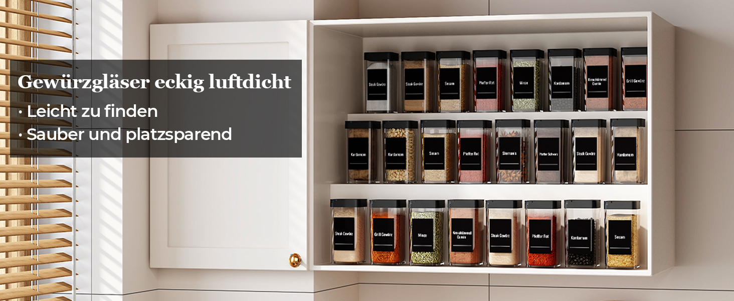 Набір баночок для спецій кутовий 12 шт. 120 мл з кришкою, чорний. Органайзер для спецій, баночки для приправ з дозатором, 36 етикеток