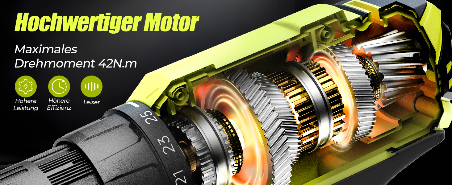 Акумуляторний шуруповерт-дрель 20V, 56 шт. в наборі, 42Nm, LED-підсвітка, для дому та ремонту