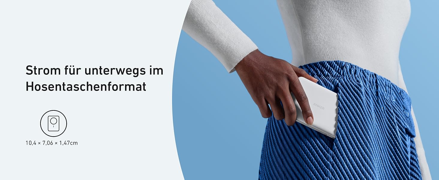 Powerbank Anker MagGo 10000mAh: Qi2, MagSafe, для iPhone 16/15/14/13, портативний, ергономічний