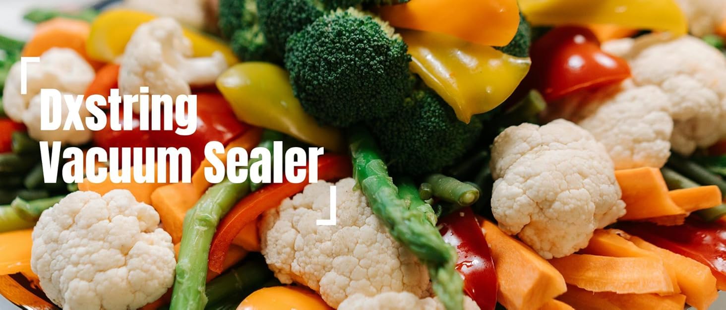 Професійний вакуумний пакувальник DXstring Vakuumiergerät Profi: 12 функцій, 95kPa, подвійний шов, для продуктів харчування
