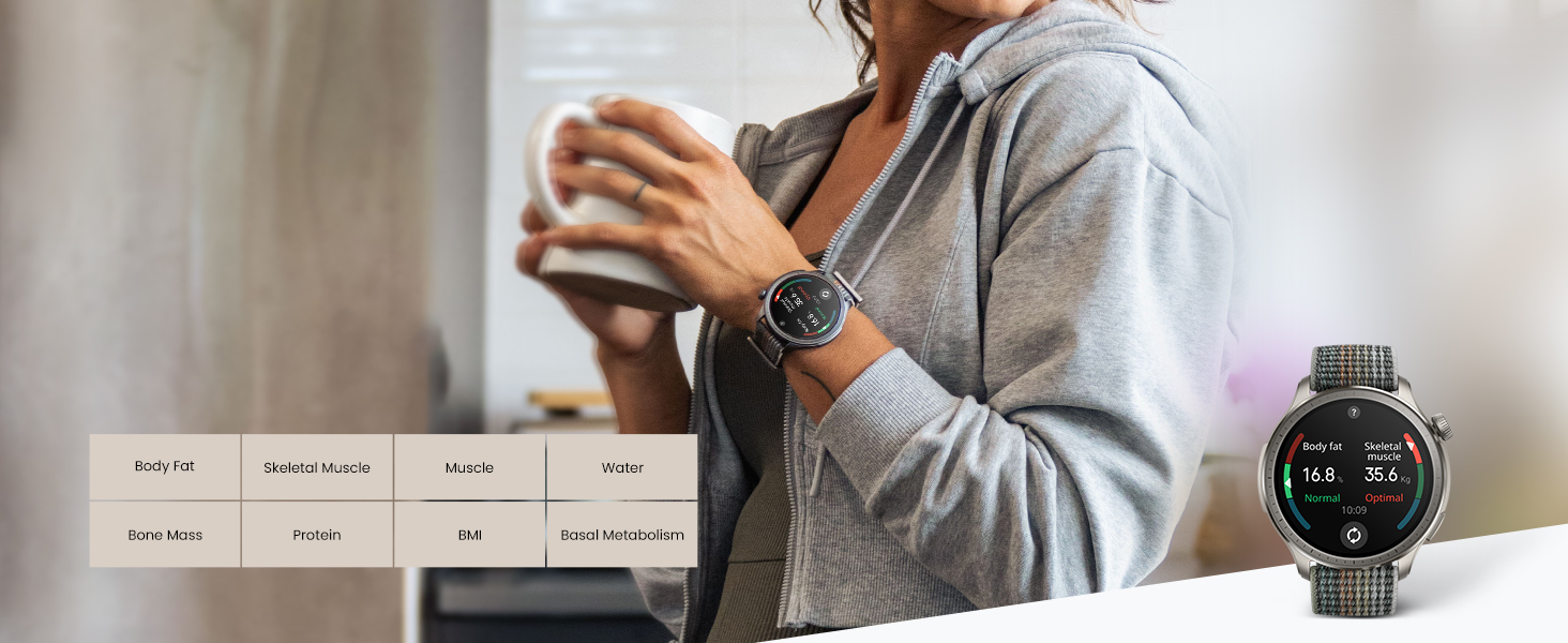 Смарт-годинник Amazfit Balance 46 мм Сірий: NFC, GPS, 150 режимів спорту, моніторинг сну та здоров'я, Bluetooth дзвінки, до 14 днів роботи