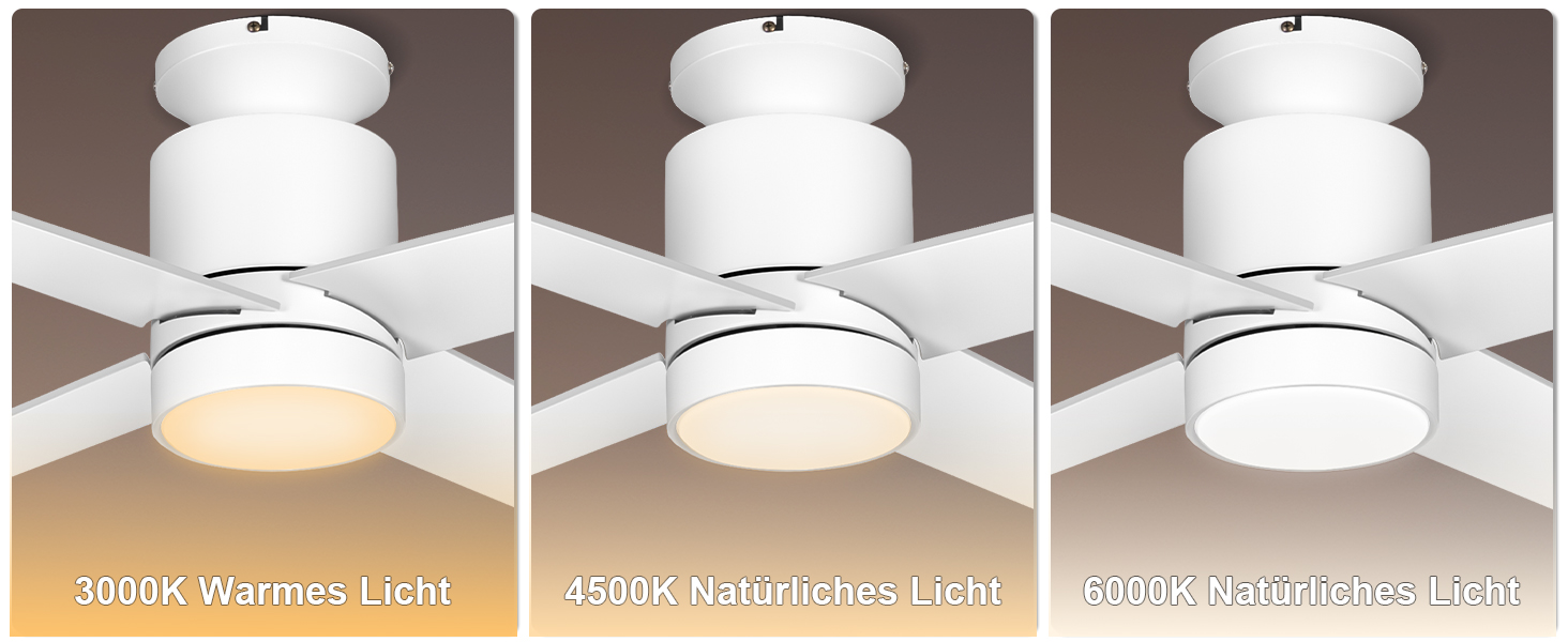 Стеляний вентилятор Ohniyou з підсвіткою та пультом дистанційного керування, 96,5 см (38 дюймів), з керуванням через додаток, тихий, з регулюванням яскравості, для спальні, тераси, внутрішнього та зовнішнього використання (білий, сучасний)