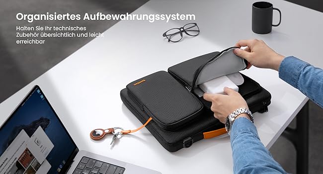 tomtoc 360° Захисний чохол для ноутбука 16'' MacBook Pro M4/M3/M2/M1 Pro/Max (2019-2024), сумка для ноутбука, сумісна з ASUS Vivobook 15/16, Dell Inspiron 15