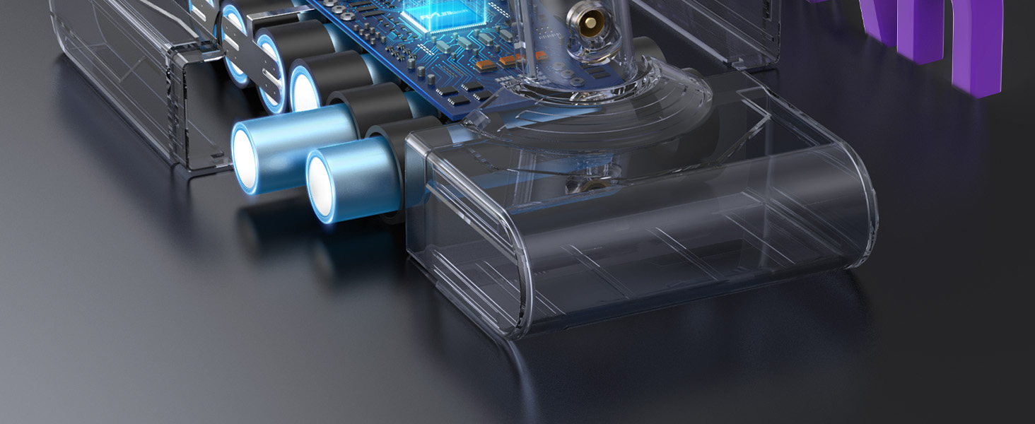 Акумулятор FLYLINKTECH 8.0Ah V8 для пилососів Dyson V8 Absolute/Animal/Fluffy/Motorhead SV10 з 2+1 фільтрами та 4 шурупами