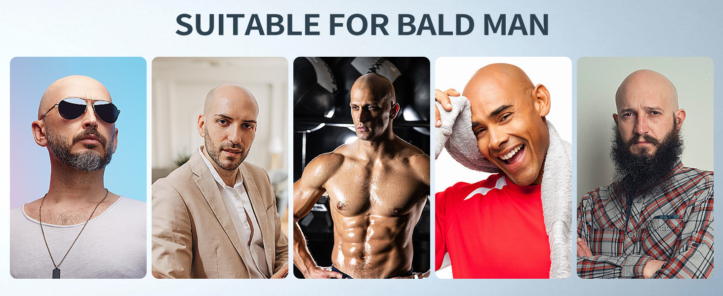 Електричний гоління голови для чоловіків Glatzen, 7D гнучкий знімний гоління, плаваюча головка, водонепроникний для мокрого та сухого використання, гоління з LED-дисплеєм