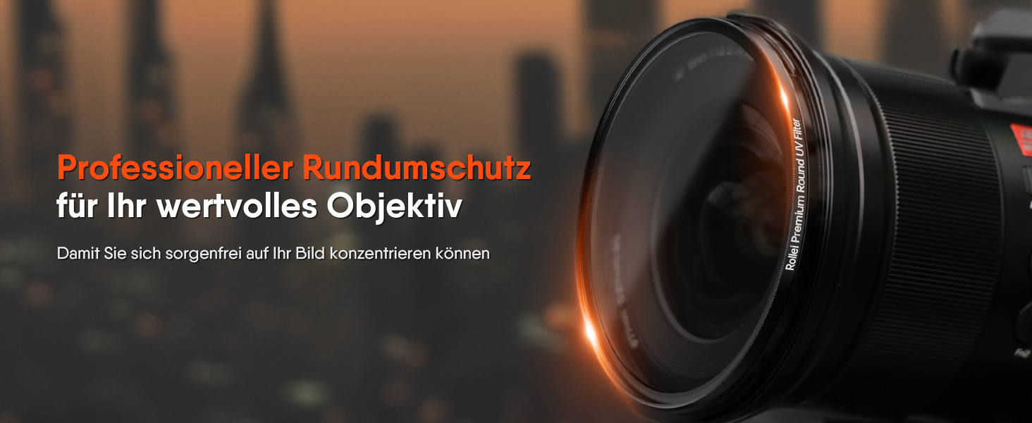 Захисний UV-фільтр Rollei Premium 77 мм для об'єктивів камери, багатошарове покриття, світлопропускання 99%
