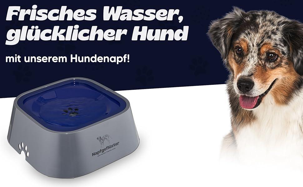 Napfgeflüster® Bella - Миска для води для собак та котів, 1л, не проливається, для подорожей