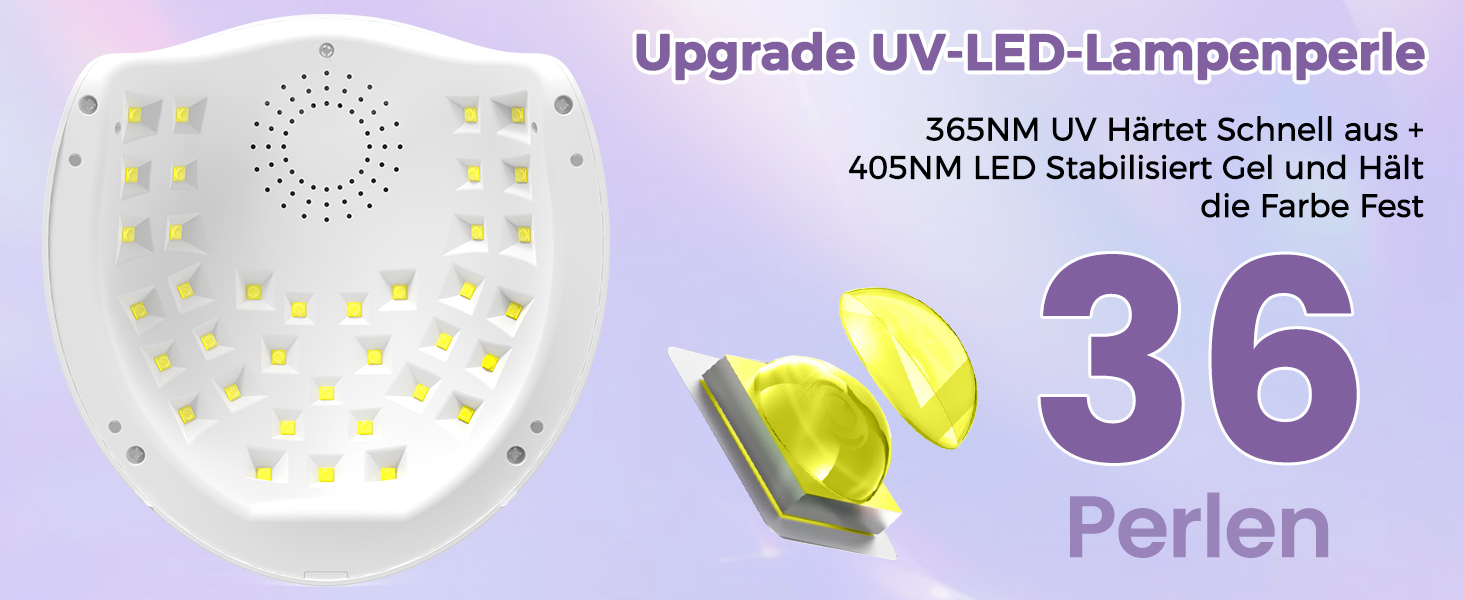 LED UV лампа для нігтів NAILGIRLS 150W з таймером, LCD дисплеєм та знімною магнітною пластиною (біла)