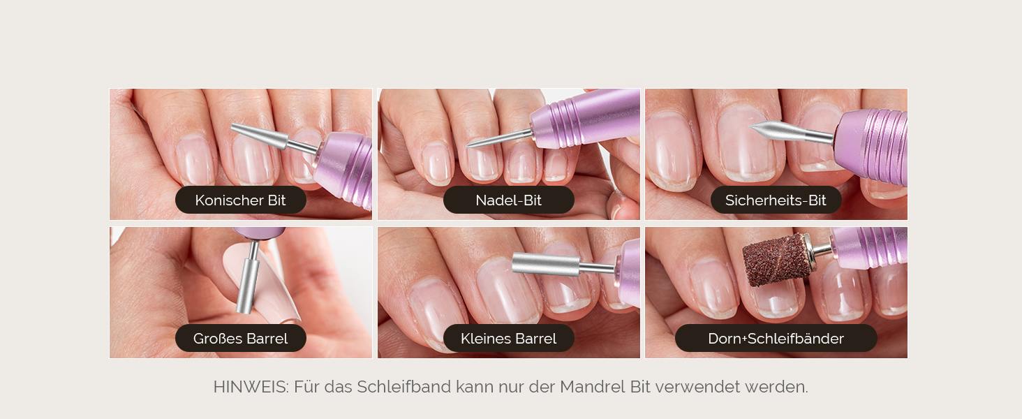 Електричний набір для манікюру MelodySusie PC180F 11 в 1: фрезер, полірування, форми для акрилу, гелю, пудри. 25000 RPM, рожевий