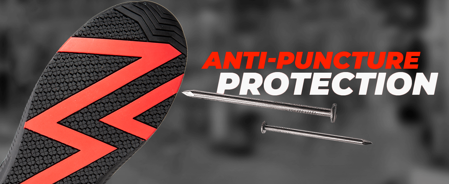 Робочі черевики BWOLF Fly S1PS: безпека, комфорт, ESD, Kevlar, захист від проколів, протиковзаюча EVA підошва, чорно-червоні