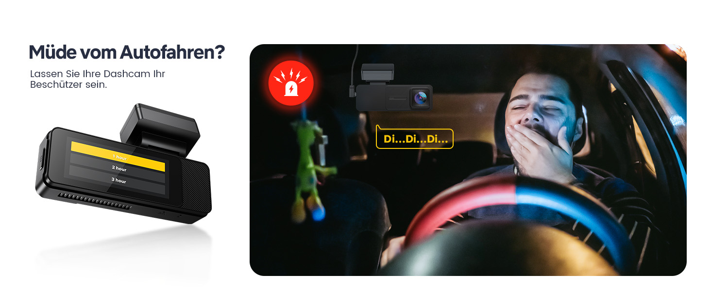 Відеореєстратор GKU Dashcam Auto: 4K/2.5K, GPS, Wi-Fi, Dual, 64GB, Паркування, WDR, 170° Кут огляду, G-сенсор, Loop, Макс. 256GB, Чорний