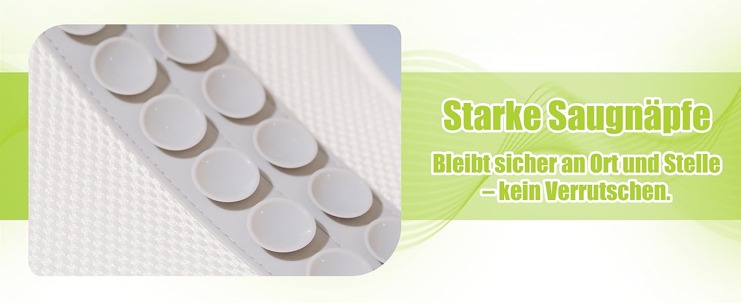 Подушка для ванни Vollkörper для тіла, спини, голови та шиї. Швидковисихаюча біла подушка для ванни – комфортне купання.