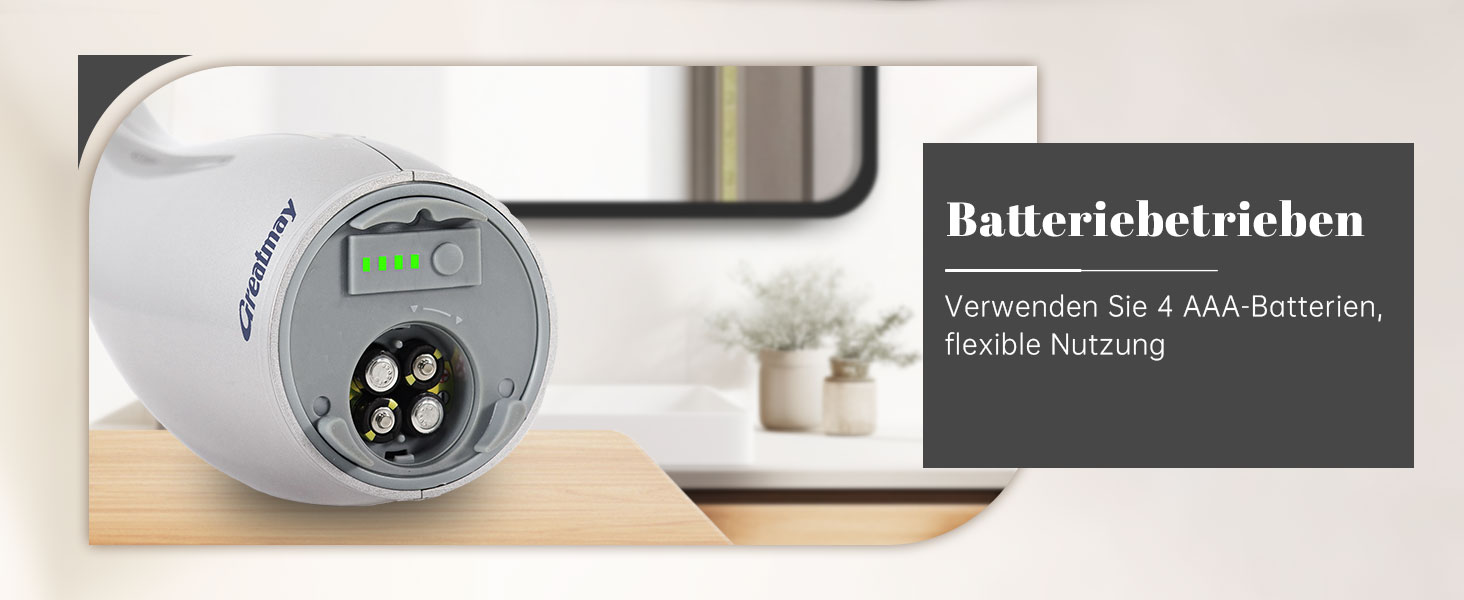 Greatmay Automatic Soap Dispenser - Touchless Electric 300ml Soap Dispenser with Adjustable Settings, IPX6 Waterproof for Bathroom, Kitchen