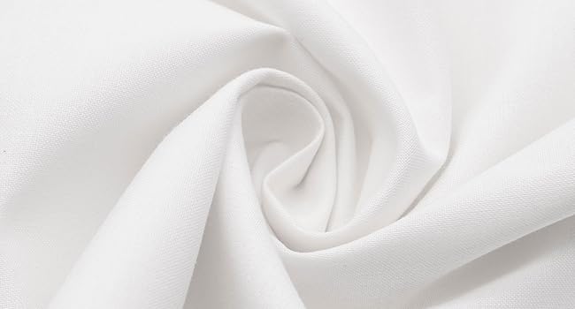 ZOLLNER 2-Piece Set of Sheets or Duvet Covers for Summer - Hotel Quality - Cotton - 240x290 cm in White - Without Elastic
