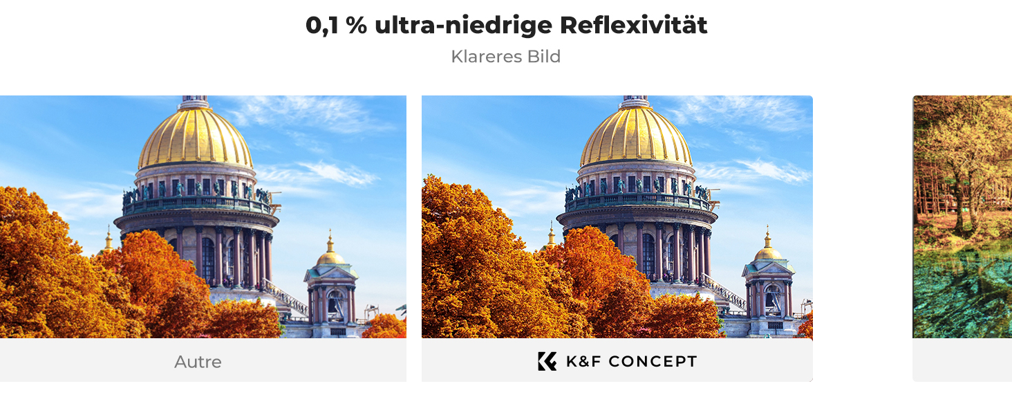 Фільтр UV K&F CONCEPT 62mm з покриттям Nano-Xcel: захист від відблисків та подряпин, твердість 9H