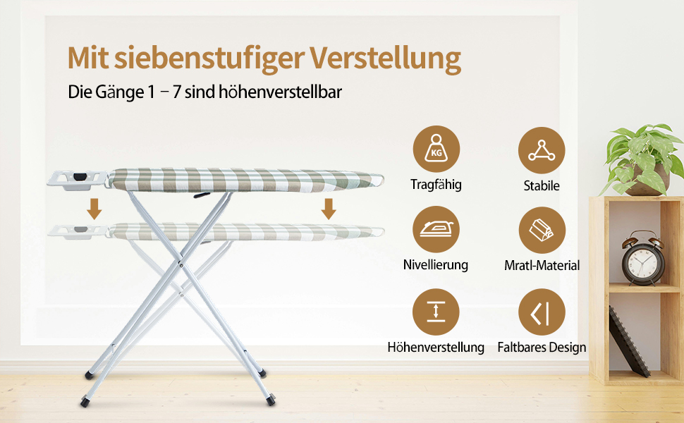 Відкидне прасувальне решітка AllRight з металевою сіткою, 7-позиційне регулювання висоти, антиковзні ніжки, 108.5/75 x 31 см, для парогенераторів, зелений