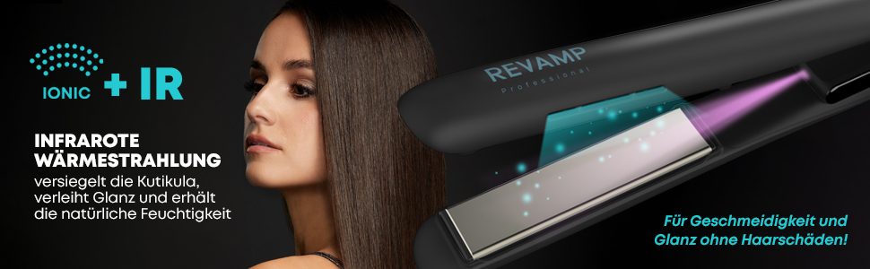 Professional Ceramic Hair Straightener & Curling Iron - 80-235°C with LCD Display, Ionic Plates, Infrared Technology, 3m Cord, & Hair Care Oils