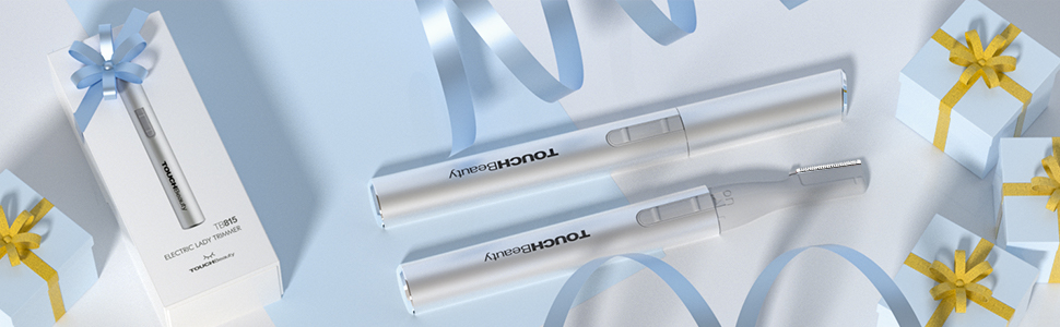 Електричний тример для брів TOUCHBeauty AG-815B (срібний) - прецизійний коректор з гребенем