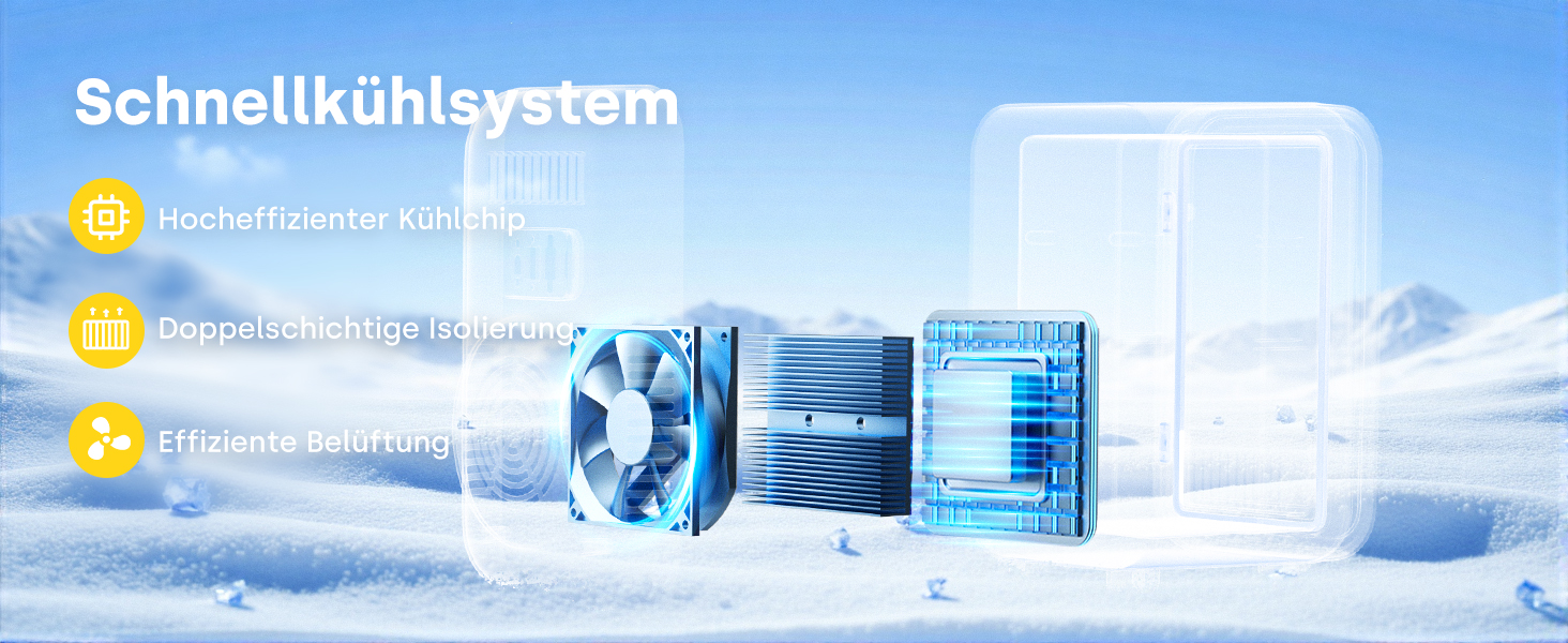 Міні-холодильник Enventor 6L: портативний, для авто, кімнати, косметики, фруктів, чорний