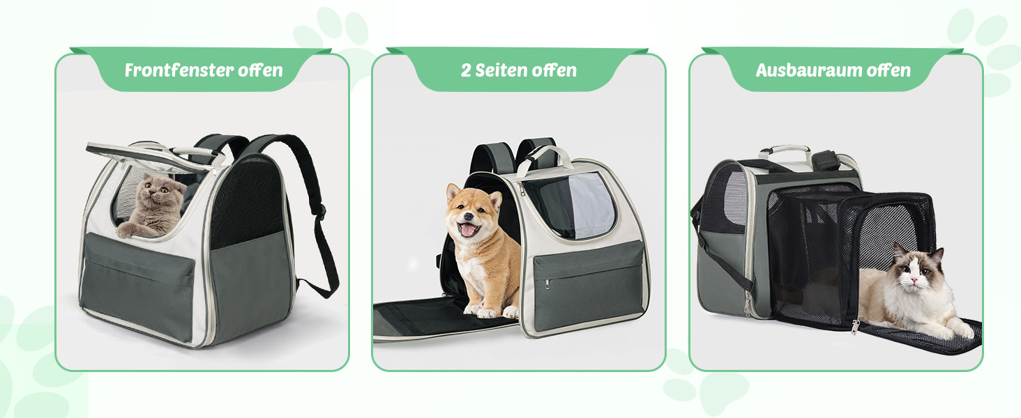 Розширюваний рюкзак для кота та собаки, переноска для тварин, рюкзак для великих котів та маленьких собак до 8 кг, переноска-рюкзак для транспортування/поїздок/кемпінгу