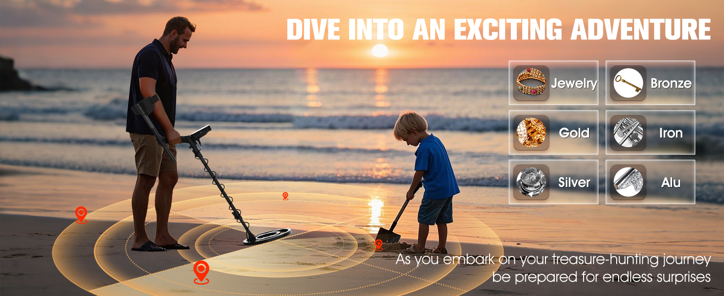 Металдетектор KingSom Profi: 5 режимів, DSP-чіп, водонепроникний, LCD-дисплей, набір з навушниками та лопатою