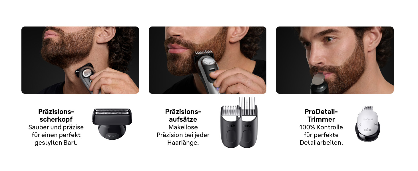 Триммер для бороди Braun Series 9 BT9565: професійний набір 14 в 1, титанове лезо, до 180 хв роботи, водонепроникний, 52 налаштування довжини