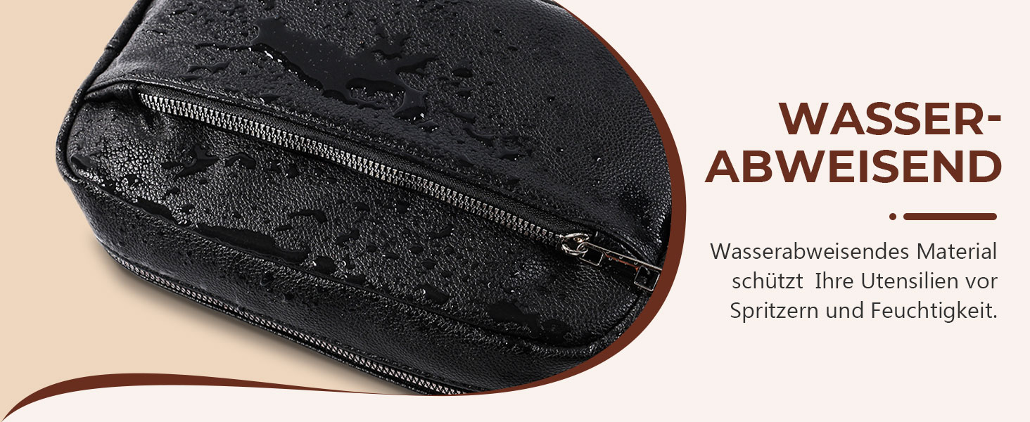 Чоловіча/Жіноча дорожня косметичка, валізка, сумка для туалетних аксесуарів 24x14x7 см (Чорний)