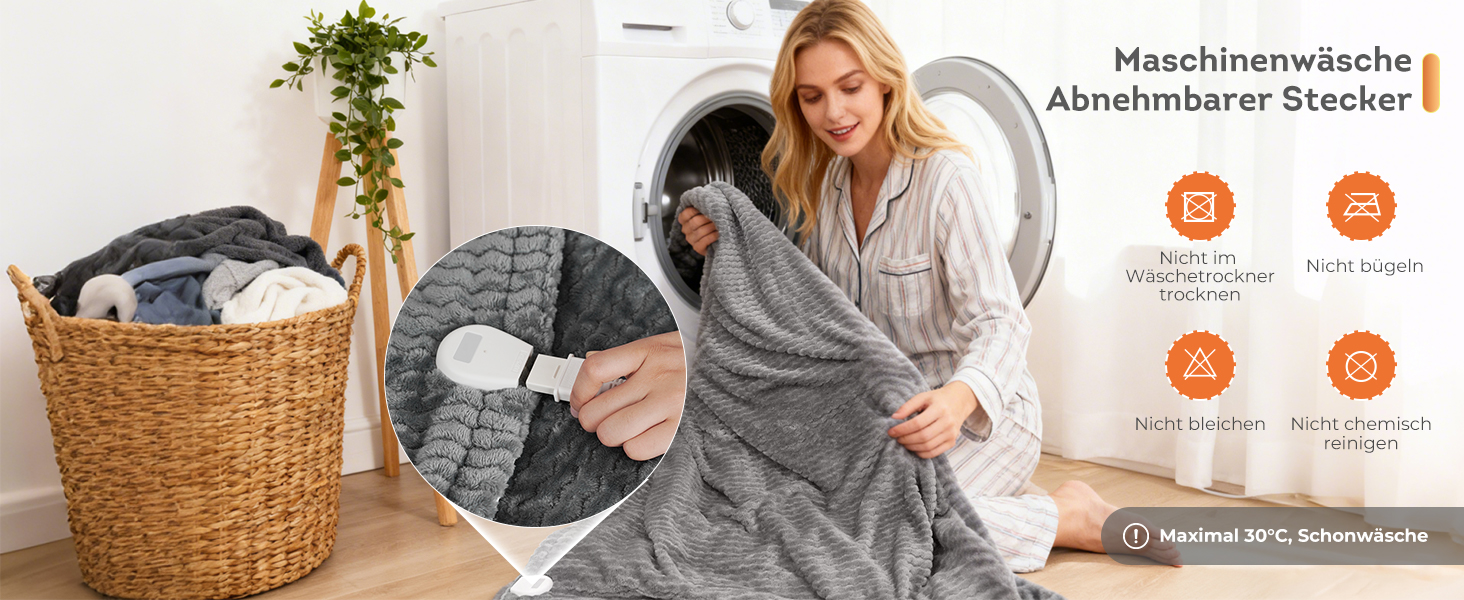 Електрична ковдра StarOnce 160x140 см для двоспального ліжка з 10 рівнями нагріву, автовимкненням, 2 пультами та захистом від перегріву. Можна прати в машині. Білий колір.