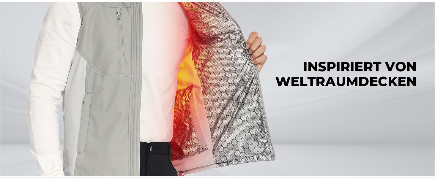 Обогреваемая жилетка KEMIMOTO для мужчин и женщин с USB-аккумулятором 10000mAh, 5 зон обогрева, для катания на лыжах, рыбалки, мотоцикла, активного отдыха, серый, XL