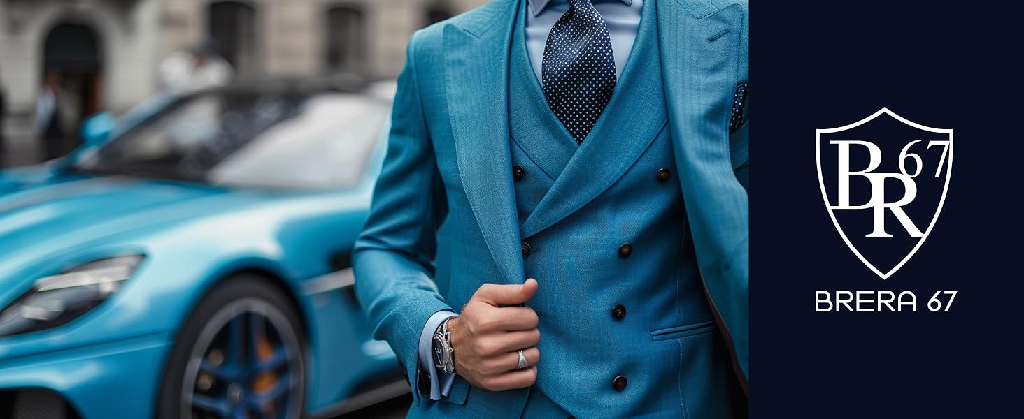 Набір краваток для чоловіків 3 шт. + 3 кишенькові хустинки | Подарунковий бокс для чоловіків | Класичний тауновий колір