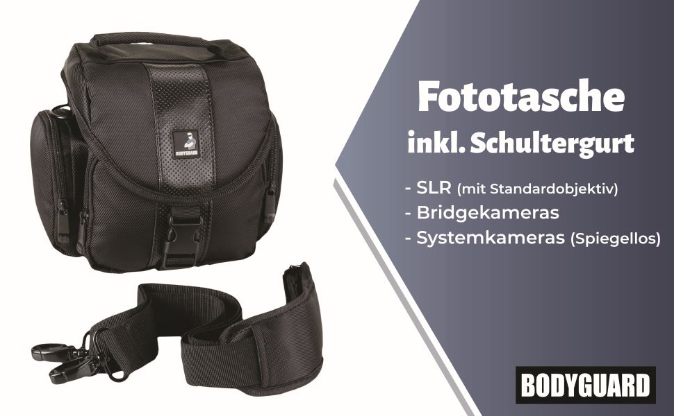 Сумка для камери Bodyguard: для системних бездзеркальних, мікросистемах та DSLR (Panasonic, Sony, Nikon, Canon) - XL
