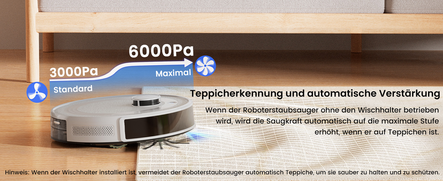 Робот-пилосос LEFANT M2 Pro з автоматичною системою викачування пилу, лазерною навігацією та картографією, індивідуальним налаштуванням, уникненням перешкод, ідеальний для видалення шерсті тварин. Білий/Сірий
