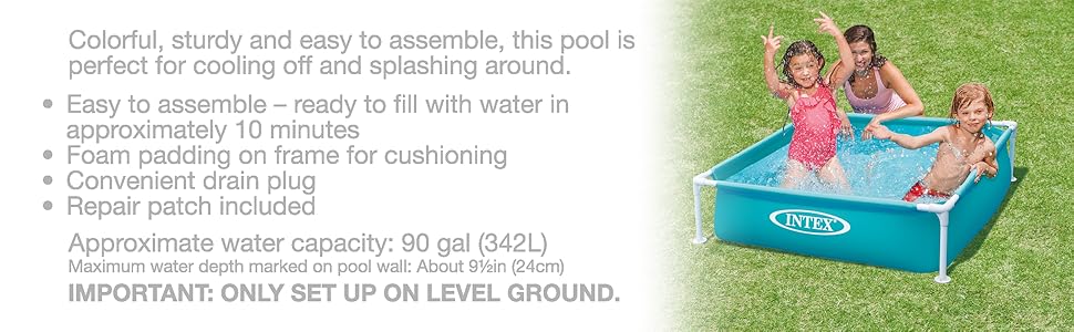 Міні басейн каркасний Intex, блакитний