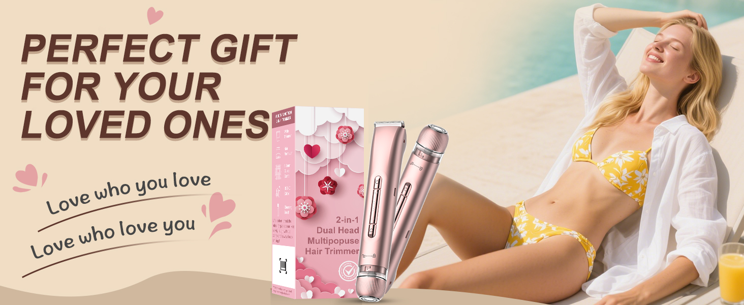 Електричний жіночий епілятор 2 в 1 з тримером, silky splash, Rose Gold, IPX7, з керамічними лезами