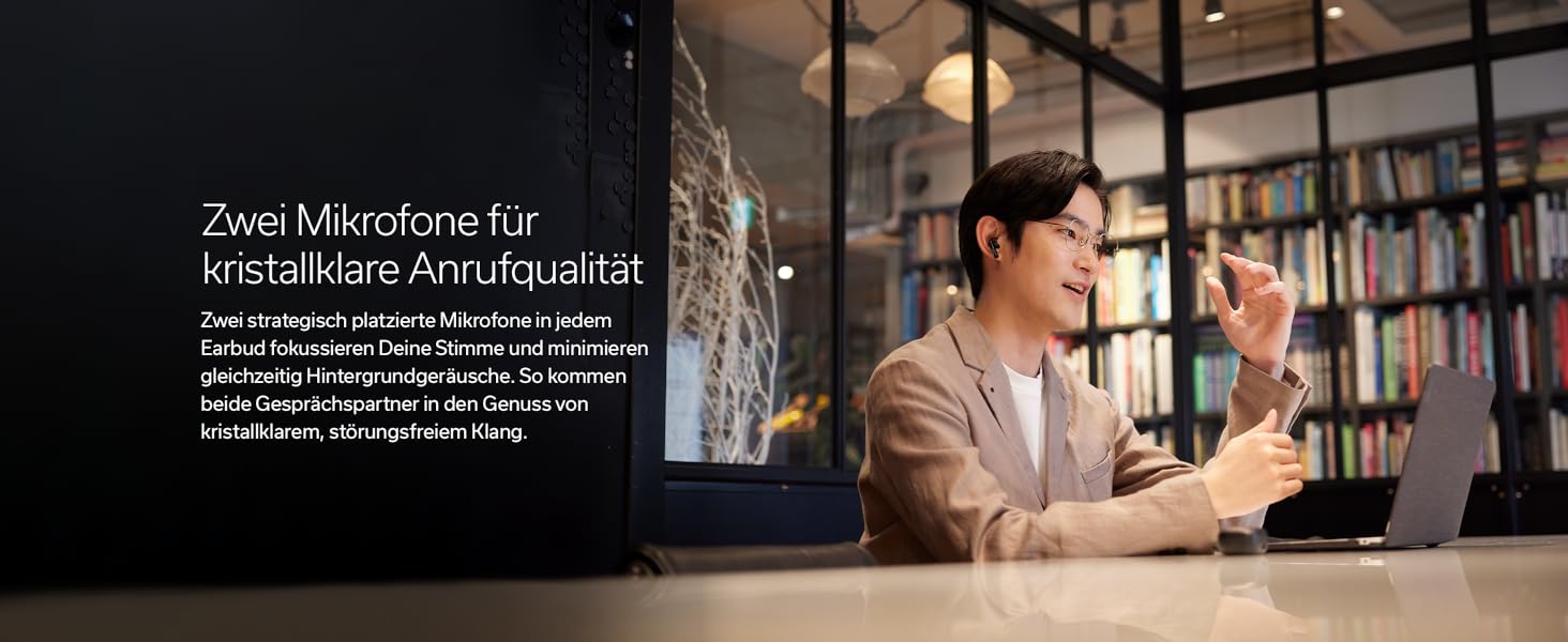 Бездротові навушники Denon AH-C500W True Wireless - білі (з мікрофоном, без активного шумозаглушення)