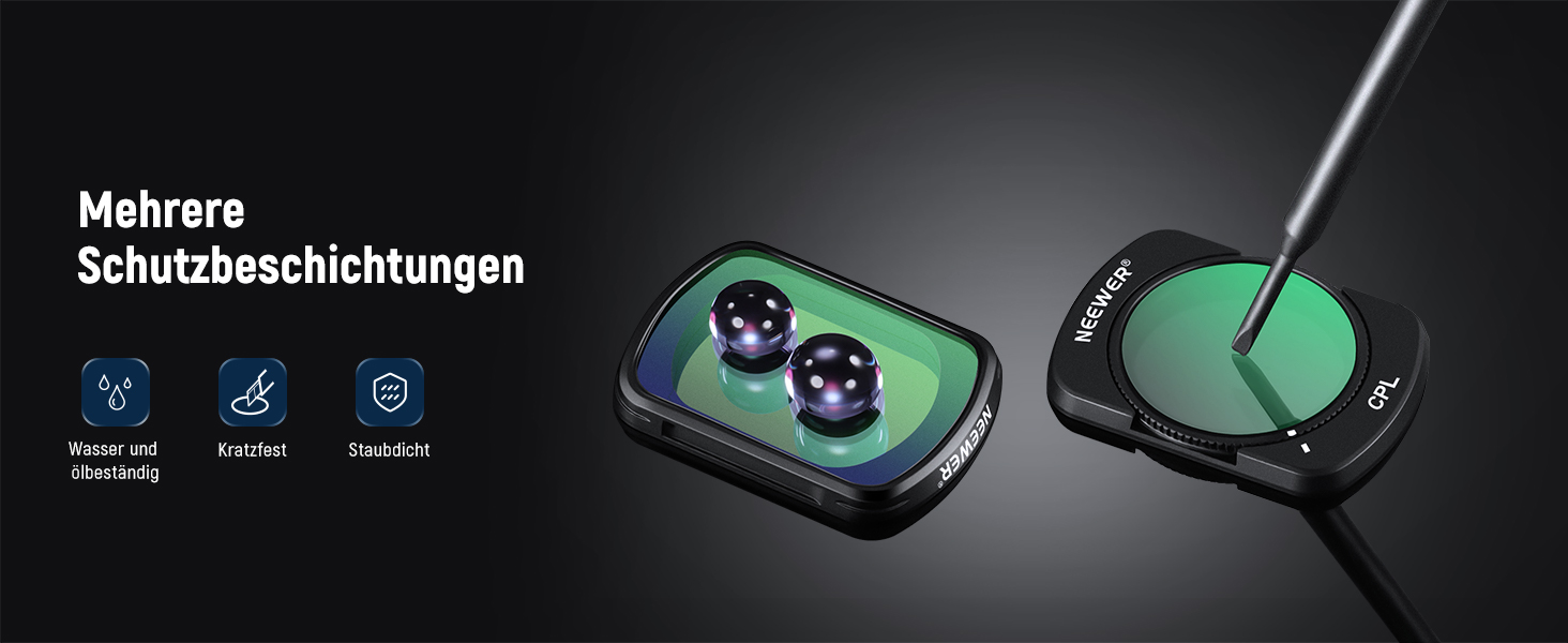 Набір фільтрів NEEWER для DJI Osmo Pocket 3: ND, PL, CPL, UV, ефектні фільтри