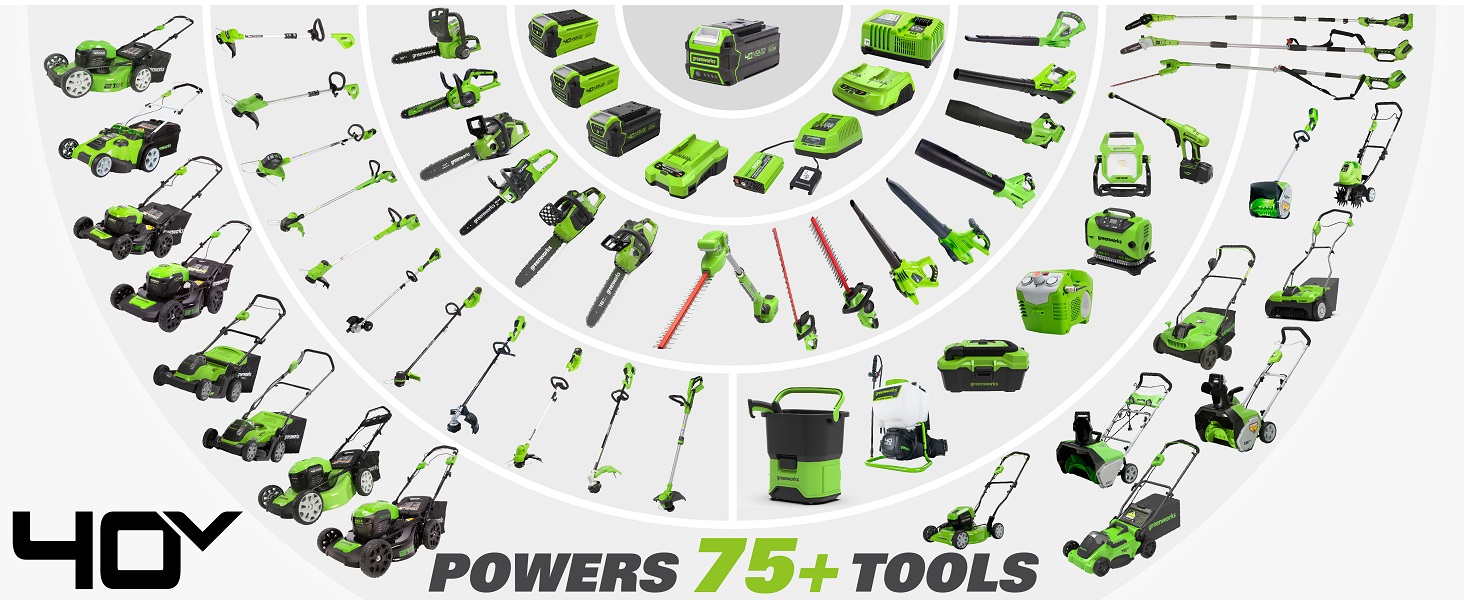 Акумуляторна ланцюгова пила Greenworks G40CS30II 40V, шина 30 см (12