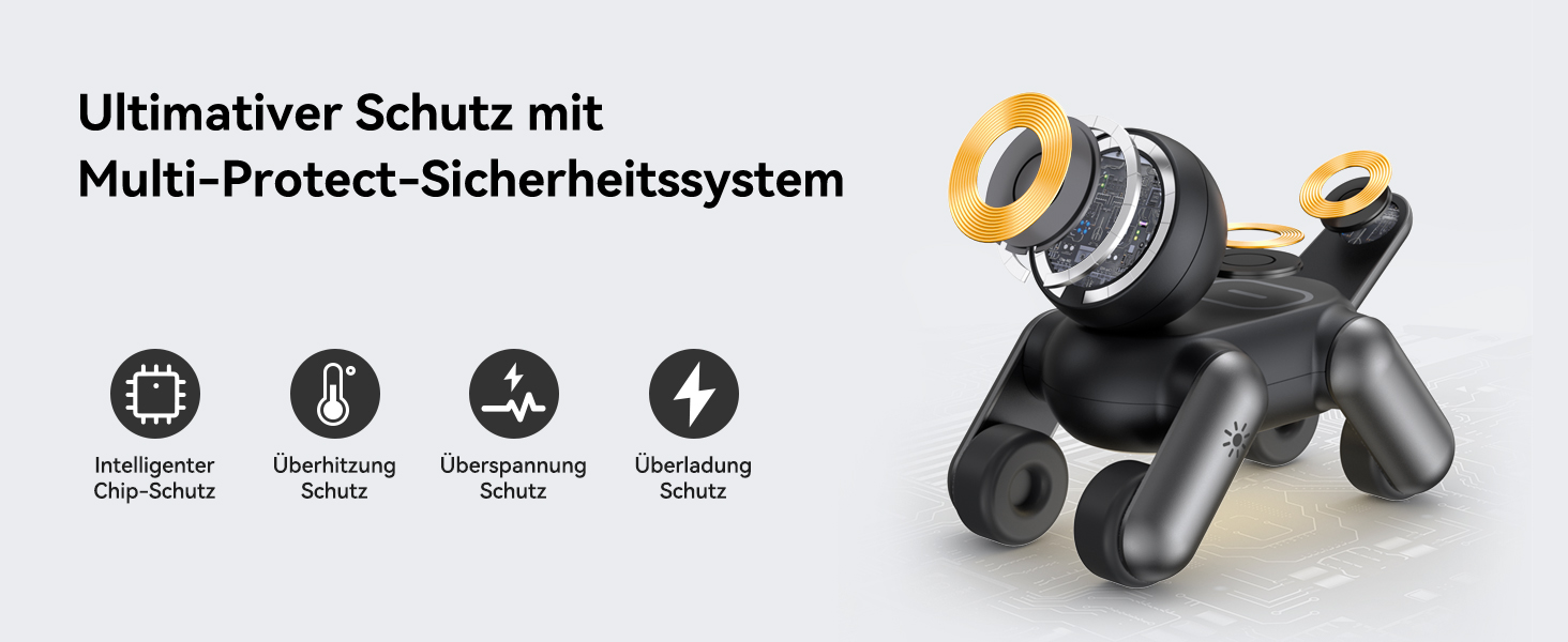 Зарядна станція 3-в-1 для Apple Watch, iPhone 17e/Air/17/16/15/14/13/12, AirPods Pro/2/3 з нічником, чорна. MagSafe сумісність.