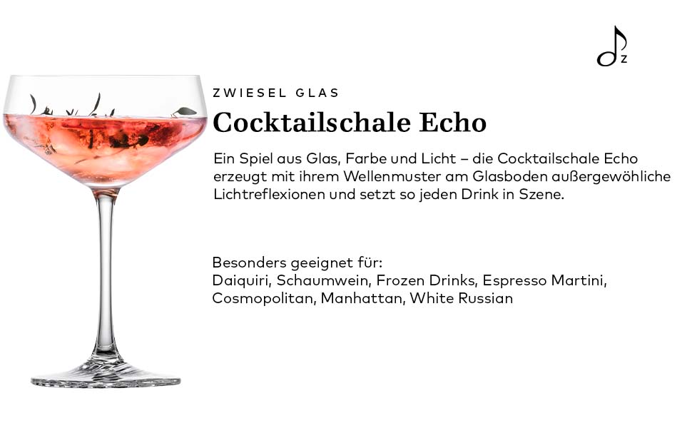Набір келихів для вина Zwiesel Glas Allround Echo (4 шт.), німецька якість, Tritan-кришталь, для вина та коктейлів