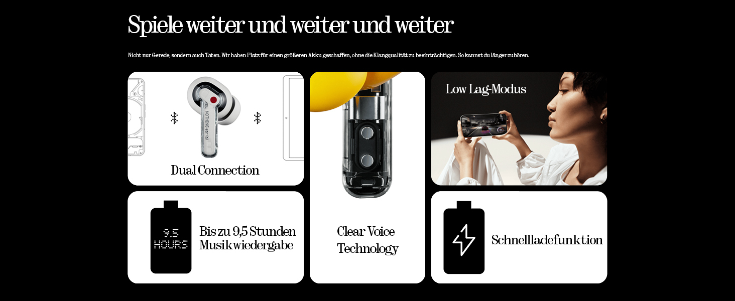 Навушники Nothing Ear (a) бездротові Bluetooth з ChatGPT, ANC, покращенням басів та до 42,5 годин відтворення - Жовтий