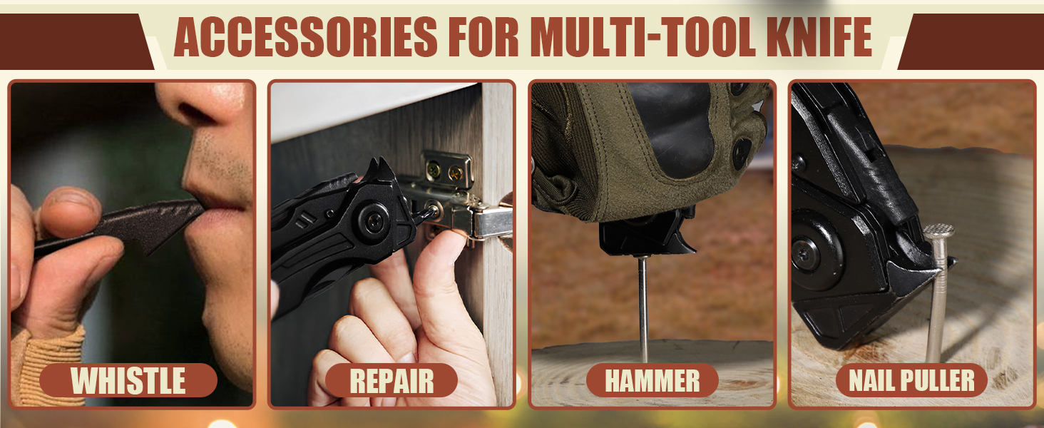 Freelander 21-in-1 Folding Multitool - Pliers with Knife, Saw, Screwdriver Bits - Camping Gear with Nylon Pouch for Outdoor Use, Men's Gift
